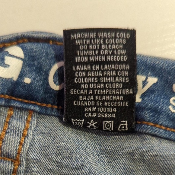 S. O. N. G. Jeans Curvy Acid Washed Junior's Size‎ 7 Skinny Stretch Distressed - Picture 10 of 12